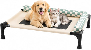 Elevated Dog Bed for Small Medium Pets 25.9x17.7x6.7 Inch Raised Cot