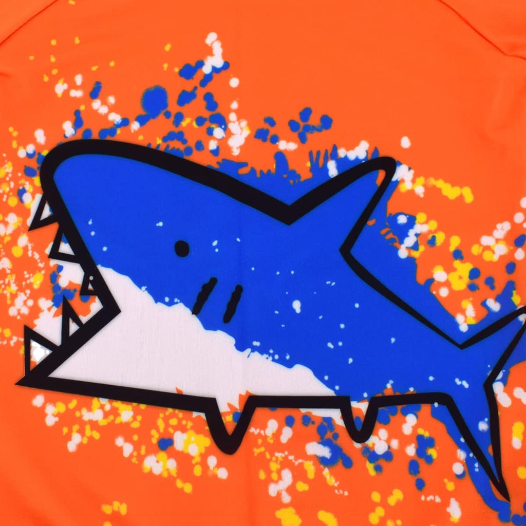 Boys Two Piece Rash Guard Swimsuits Kids Short Sleeve Sunsuit Swimwear Sets