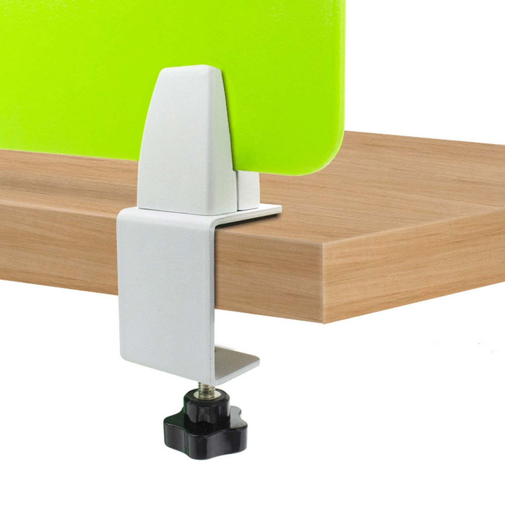 Sneeze Guard Support Clamps 4 pcs, Adjustable Office Partition Clamp, Acrylic Desk Divider Clamps, Plexiglass
