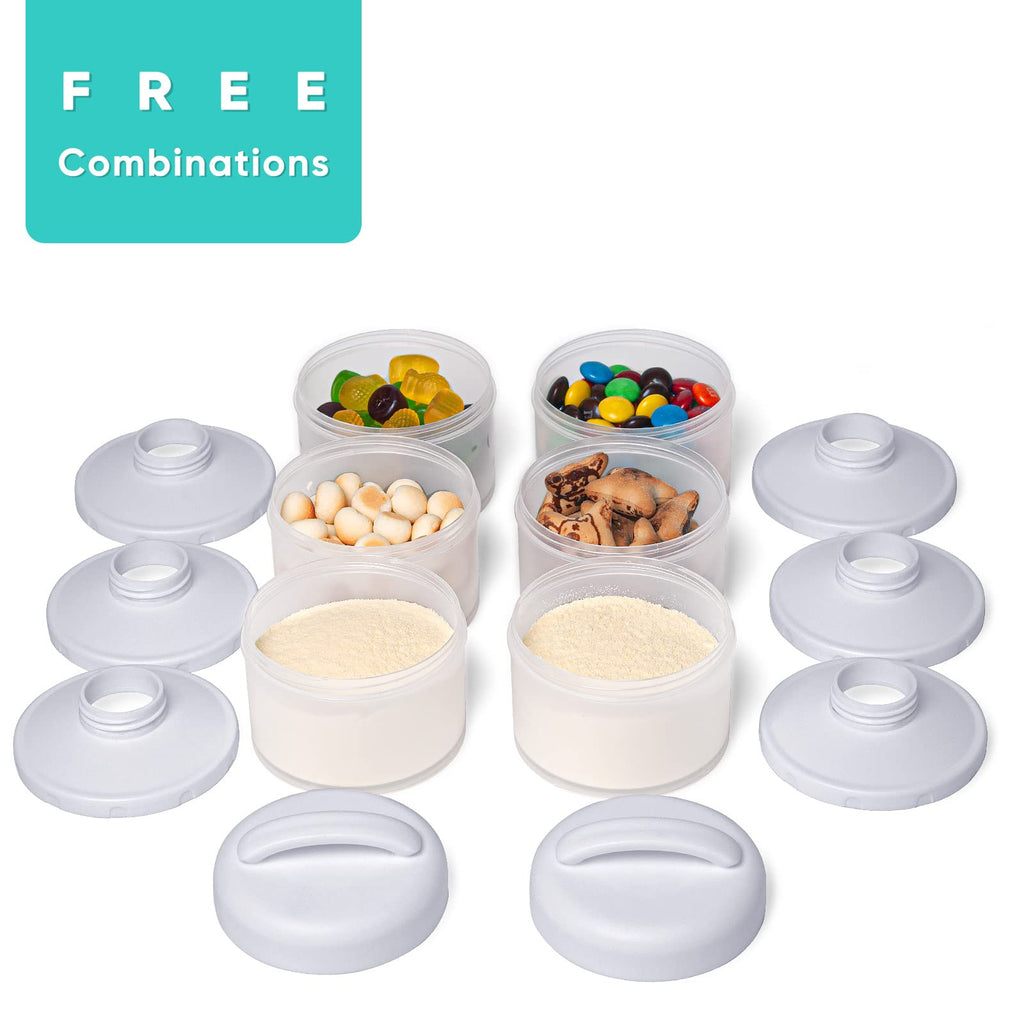 Stackable Formula Dispenser Portable: Milk Powder Container to go