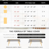 French Floral Tablecloths Rectangular Linen Table Cloth with Green Flowers Pattern Burlap Textured F