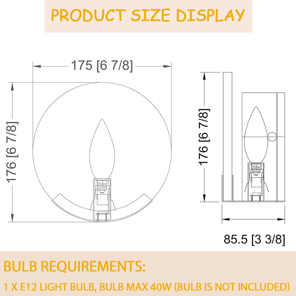 Gold Modern Wall Sconces for Bathroom, 1-Light Alabaster Sconce Wall Light Fixture for Bedroom, Unique Sconce