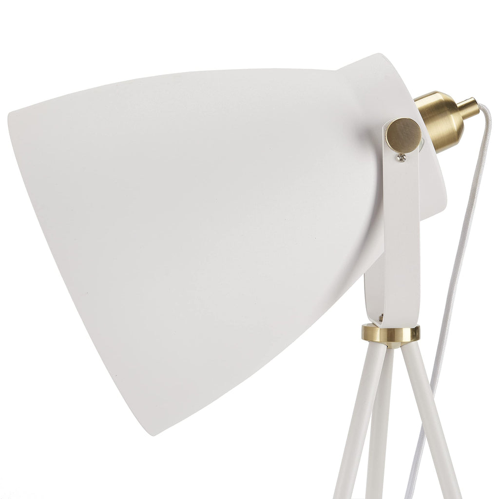 Home 57" Tripod Floor Lamp, Modern, Industrial, Transitional, White