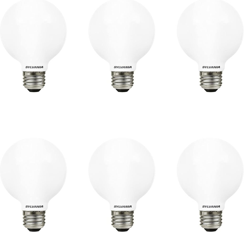 LED TruWave Natural Series Globe G25 Light Bulb, 40W Equivalent, Efficient 4.5W, 350 Lumens, Dimmable, Frosted, 2700K
