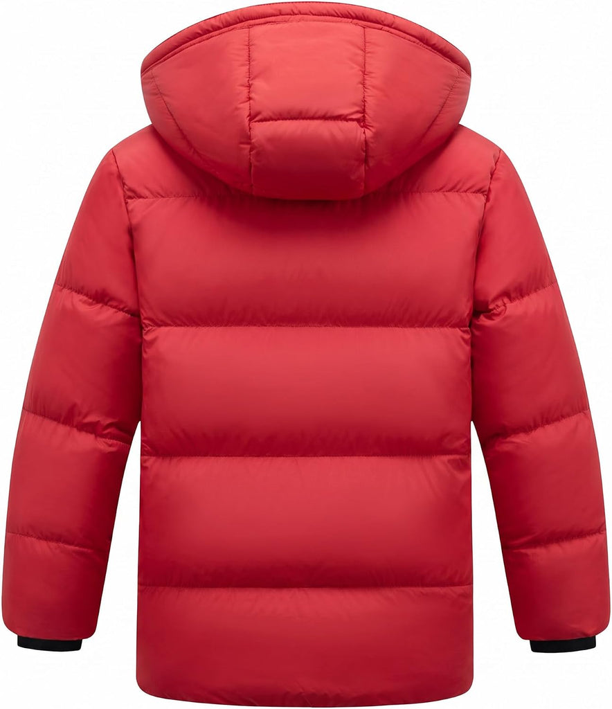 Kids Boy's Winter Coat Hooded Puffer Windbreaker Warm Cotton Jacket Parka Down Outdoor Coats