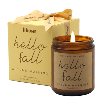 Fall Decorations - Fall Candles, Gifts for Women(Autumn Morning)