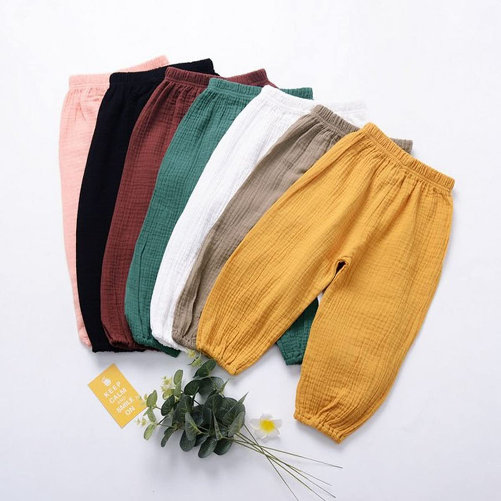 Cute Toddler Kids Baby Boy Girl Casual Eelastic Harem Long Pants Bloomers