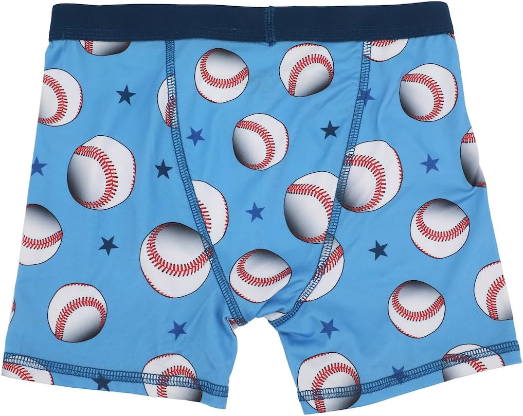 Underwear Sports Patterns AOP Boy's Pack Boxer Briefs