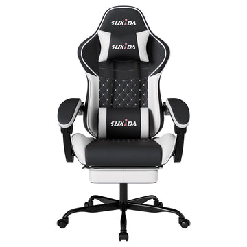 Ergonomic Video Gamer Chairs Gaming Computer Chair Gamer Chairs for Adults Massage Lumbar Support Swivel Height