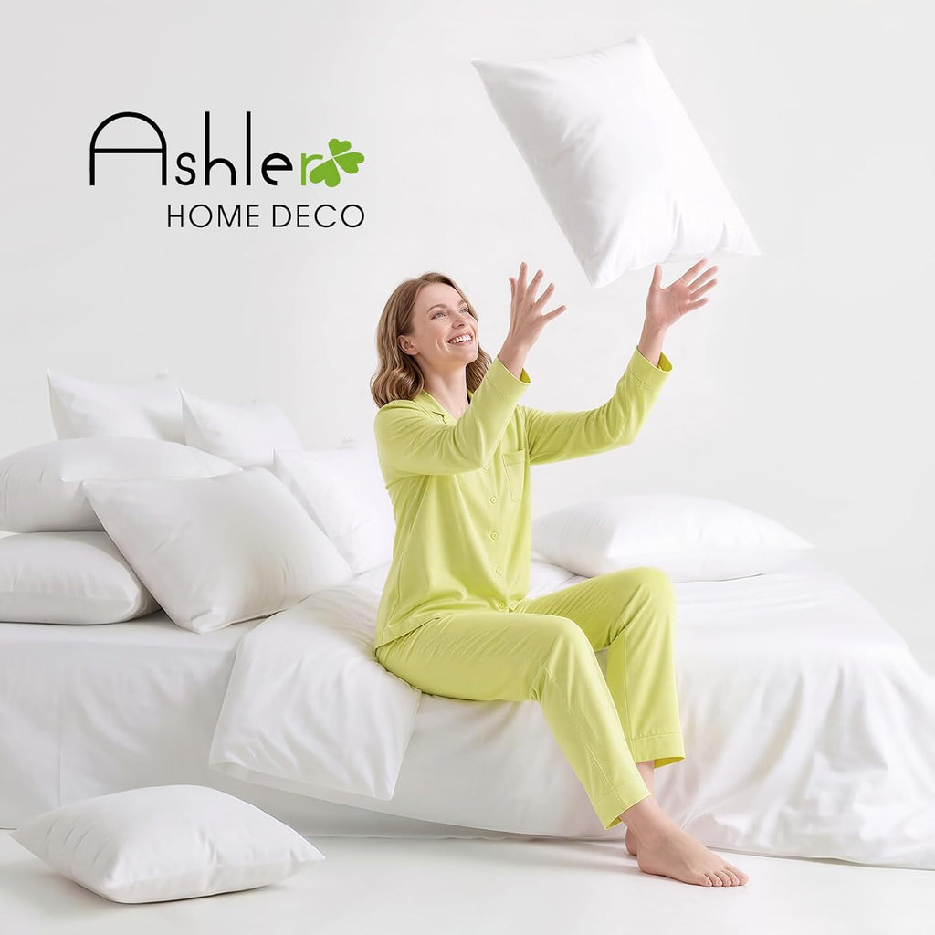 2x20 Pillow Inserts, Hypoallergenic Lumbar Pillow - Set of 2