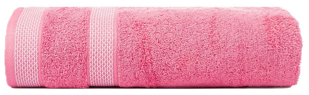 Solitaire 6Pcs 100% Egyptian Cotton Large Designer Towels Gift Set- Lavender - Pink, 2Bath 2Hand 2Washcloths, Bath