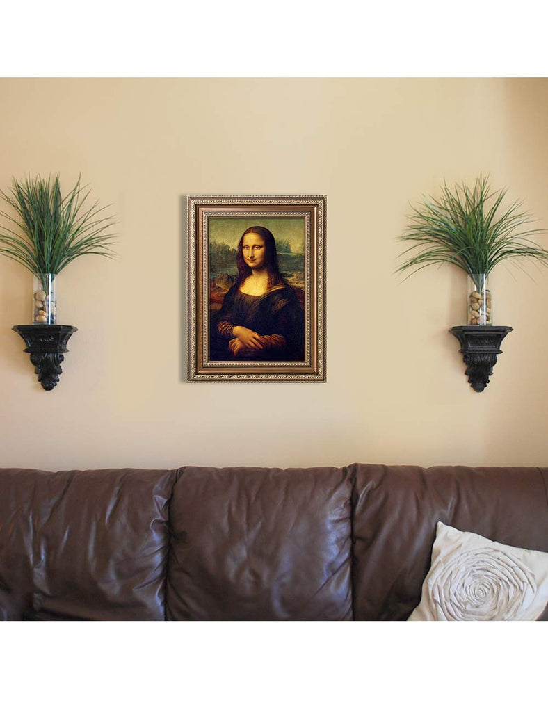 Mona Lisa Framed in Antique Gold, 23x17