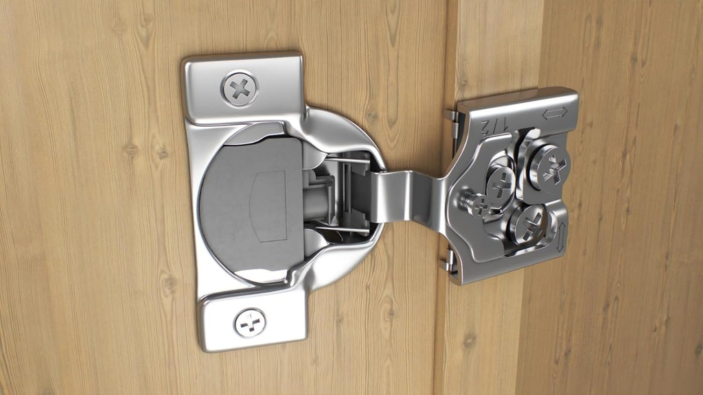 20 Pack, 1/2" Overlay 3D Soft Close Concealed Hinge for Face Frame Door, Smooth Slow Self Closing Hinges, Satin Nickel