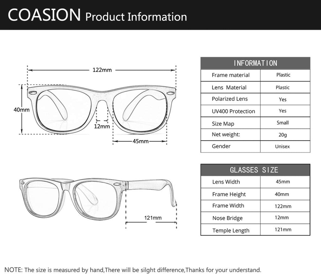 Kids Polarized Sunglasses Flexible Shades UV Protection