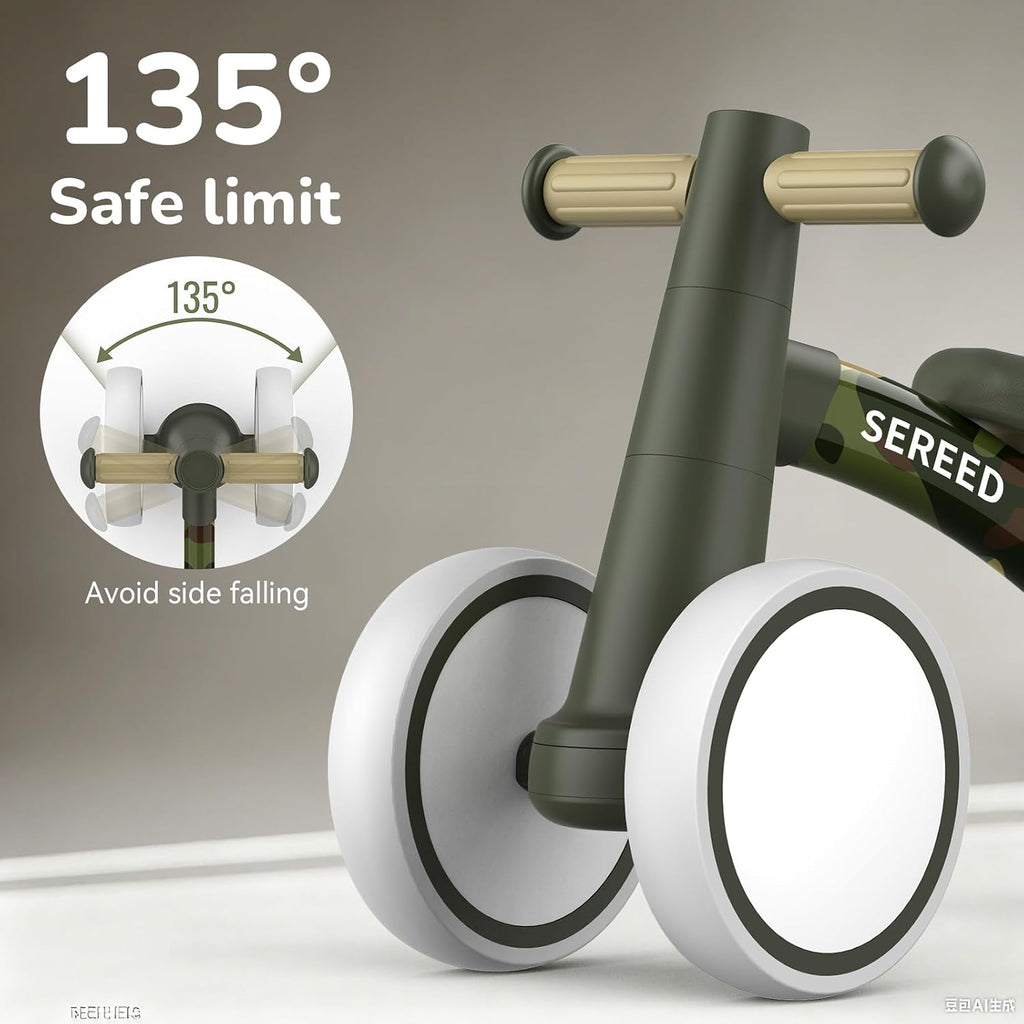 Baby Balance Bike for 1 Year Old Boy Girl, First Birthday Gift Toy