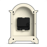 Bistro Mantel Clock - Small Classic Arch top Carriage Clock Design - Black - Contemporary Classic Style for Mantel, Desk, Table, Shelf...