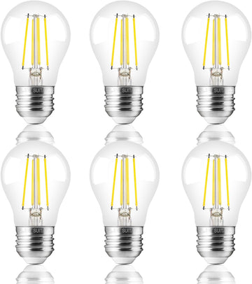 A15 Dimmable Edison Bulbs, 60W, 5000K Daylight, 6 Pack