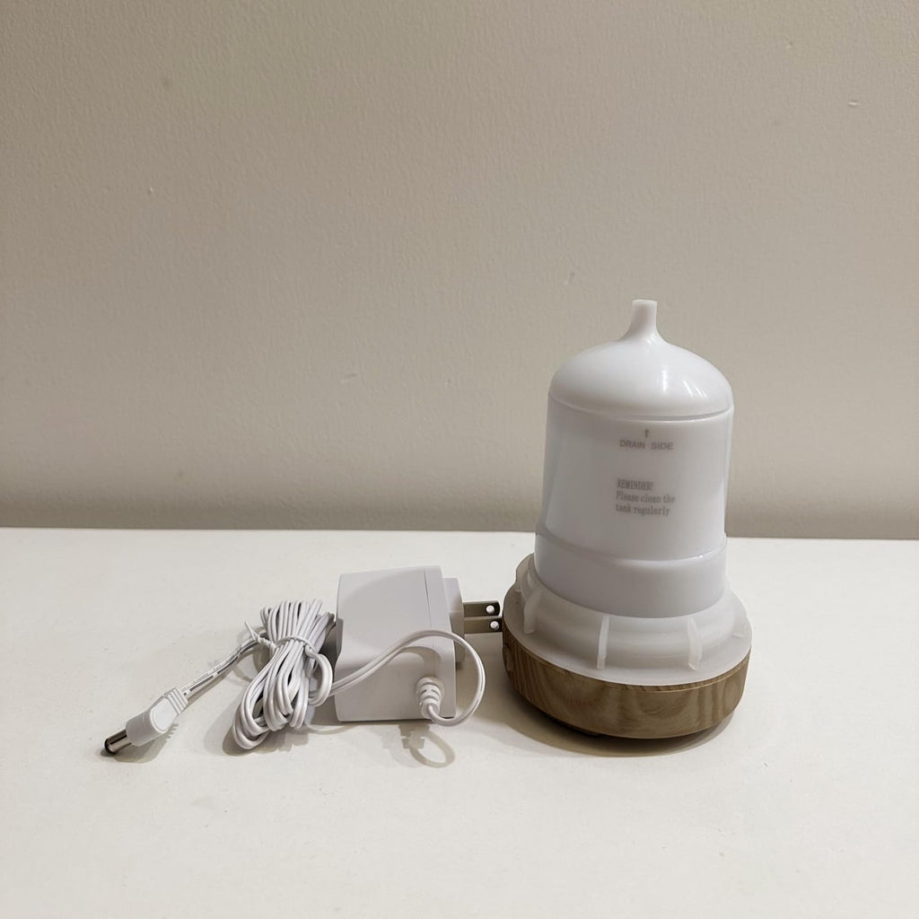 Ceramic Hand-Painted Rose Essential Oil Diffuser, 80 ml Timers Night Lights and Auto Off Function Home Office