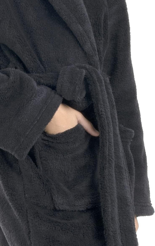 Boys Kids Microfiber Fleece Shawl Robe