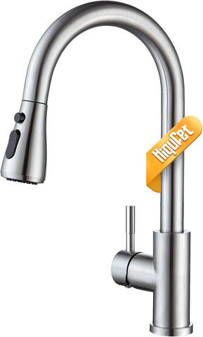 Kitchen Faucet with Pull Down Sprayer, Single Handle High Arc Kitchen Sink Faucet