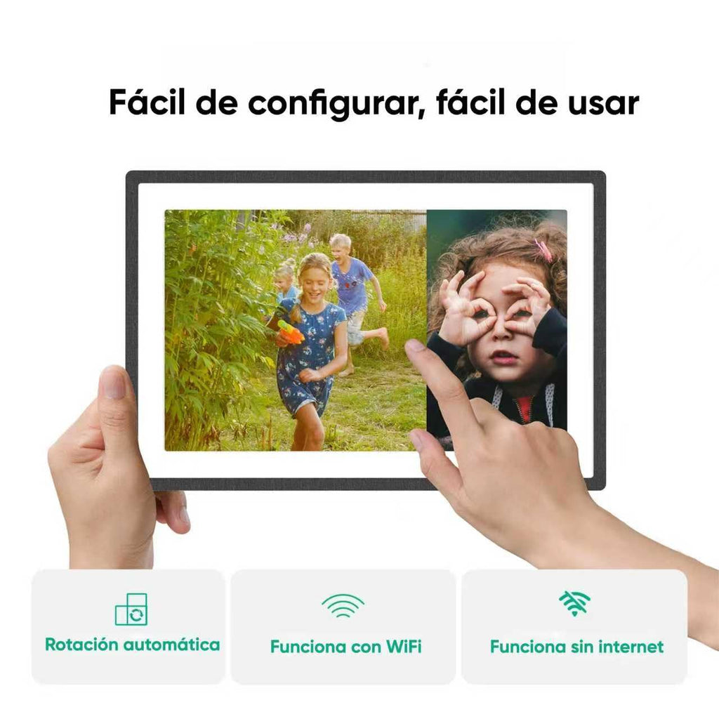 Black 11'' 2K WiFi Digital Picture Frame (Powered by Lexar)