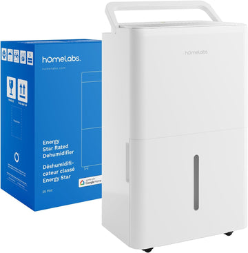 Dehumidifier 3,500 Sq Ft Wi-Fi (25 Pint MAX 64 Pint at 95°F, 90% RH) for Advanced Humidity & Moisture Control, Quiet