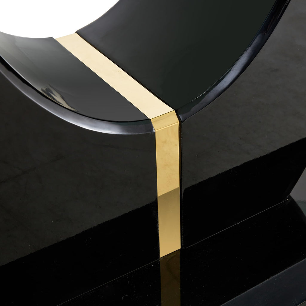 Inspired Saarinen Style 71-Inch White Faux Marble Dining Table with Black Pedestal Base