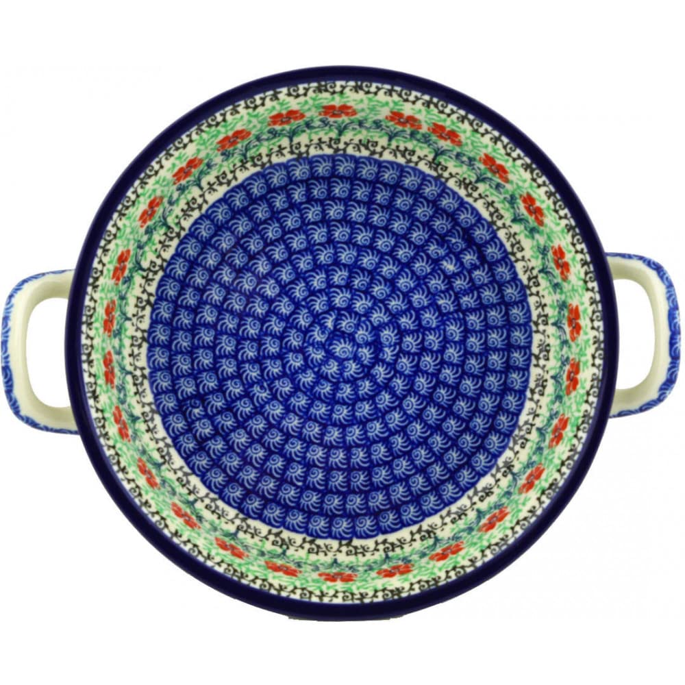 Pottery Baker - Round with Handles - 8" - Maraschino