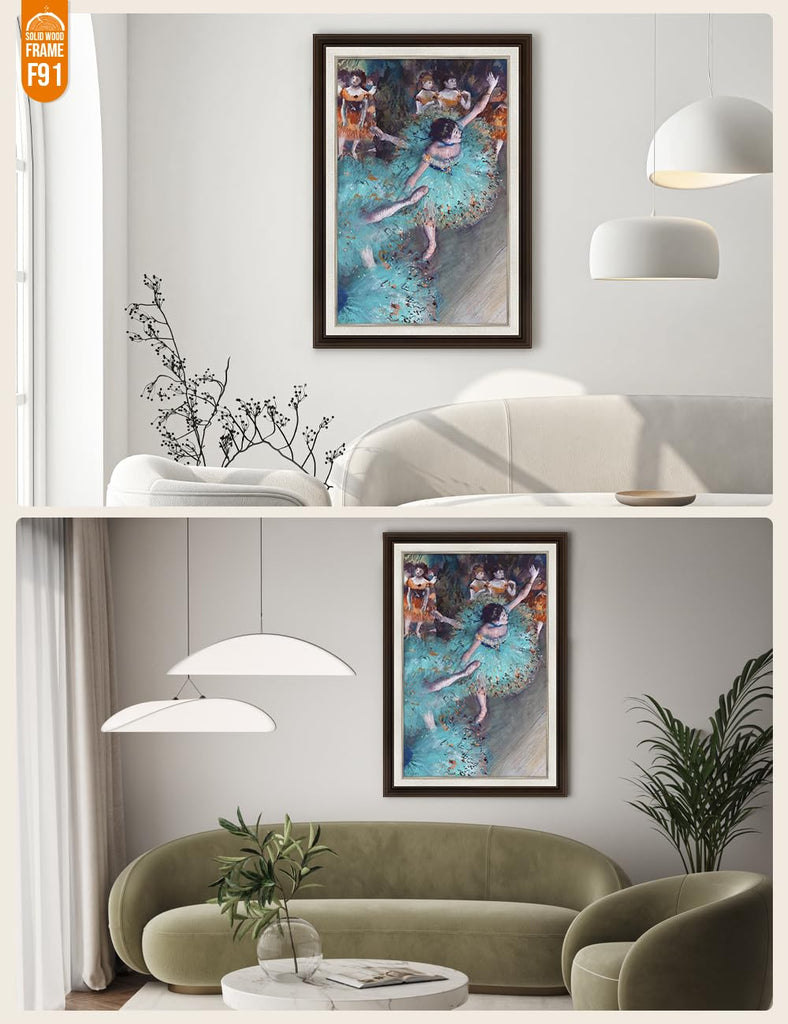 Dancer in Green Custom Framed Wall Art, 40x28