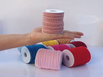 1/2 Inch Gimp Braid Trim 15 Yards for Upholstery Costume DIY Crafts(Dusty Pink Powder 1026)