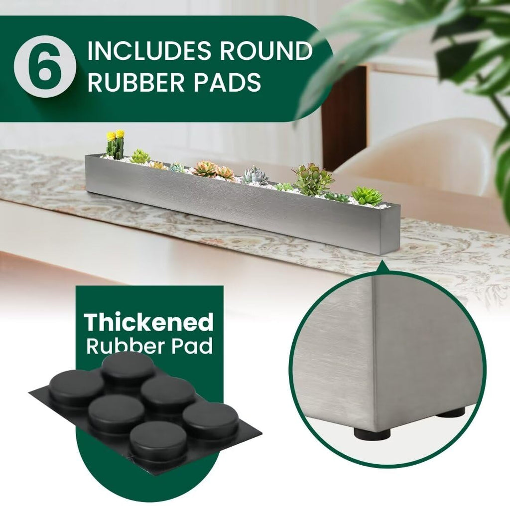 Window Sill Planter Box 32 in, Rectangle Planter, Stainless Steel
