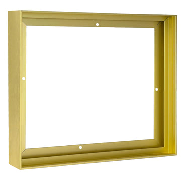 DIY Metal 16x24 Canvas Frame, 0.9" Deep Floater Frame, Light Gold