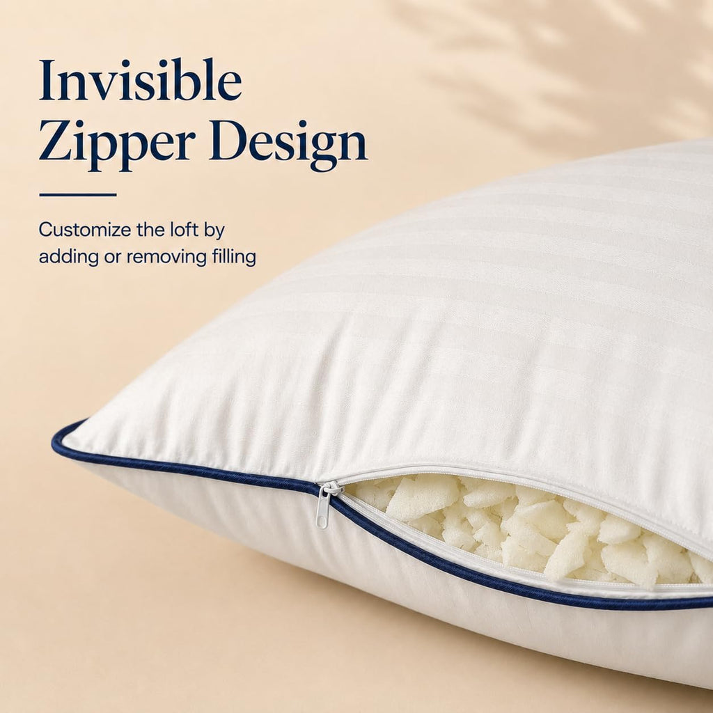 12x20 Throw Pillow Insert, Shredded Memory Foam Filling, Lumbar Cushion