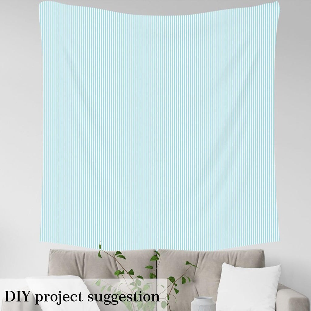 Stripes Fabric by The Yard, Modern Simple Style Striped Soft Polyester No Stretch Fabric, Minimalism Decorative