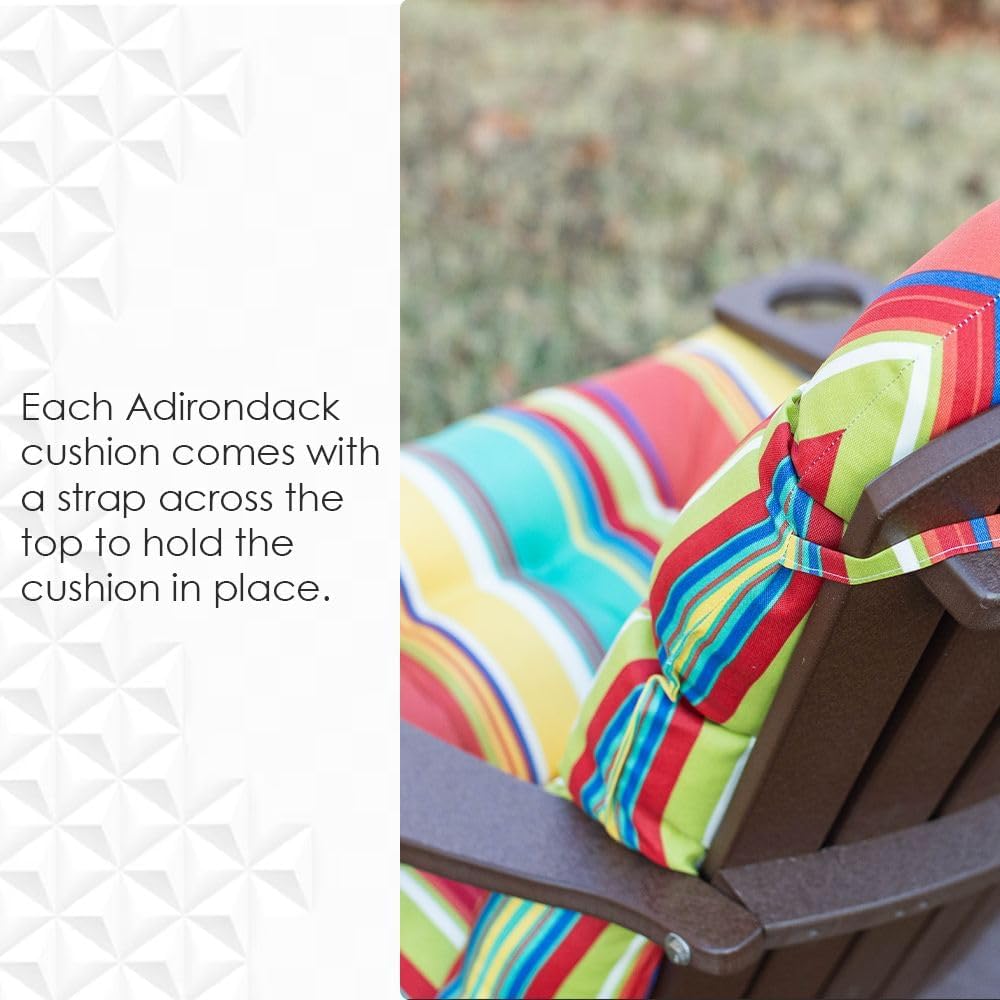 Foam Adirondack Chair Cushion | 48" x 20" x 2" | All-Weather Spun Fabric | Water and Fade-Resistant | Outdoor Cushion