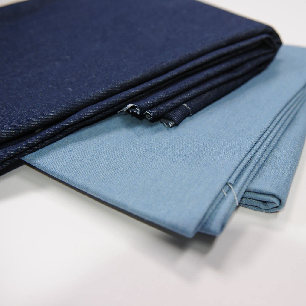 Denim 9 OZ.Indigo Washed Deep Col 100% Cotton Fabric 62" Wide by Yard