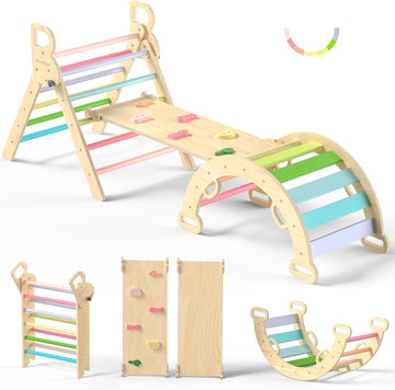Triangle Set, Toddler Climbing Toys Indoor 7in1 Foldable