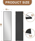 Wall Full Length Mirror,Standing Mirror Full Body,Large Floor for Wall Door Bedroom Bathroom Living Room with