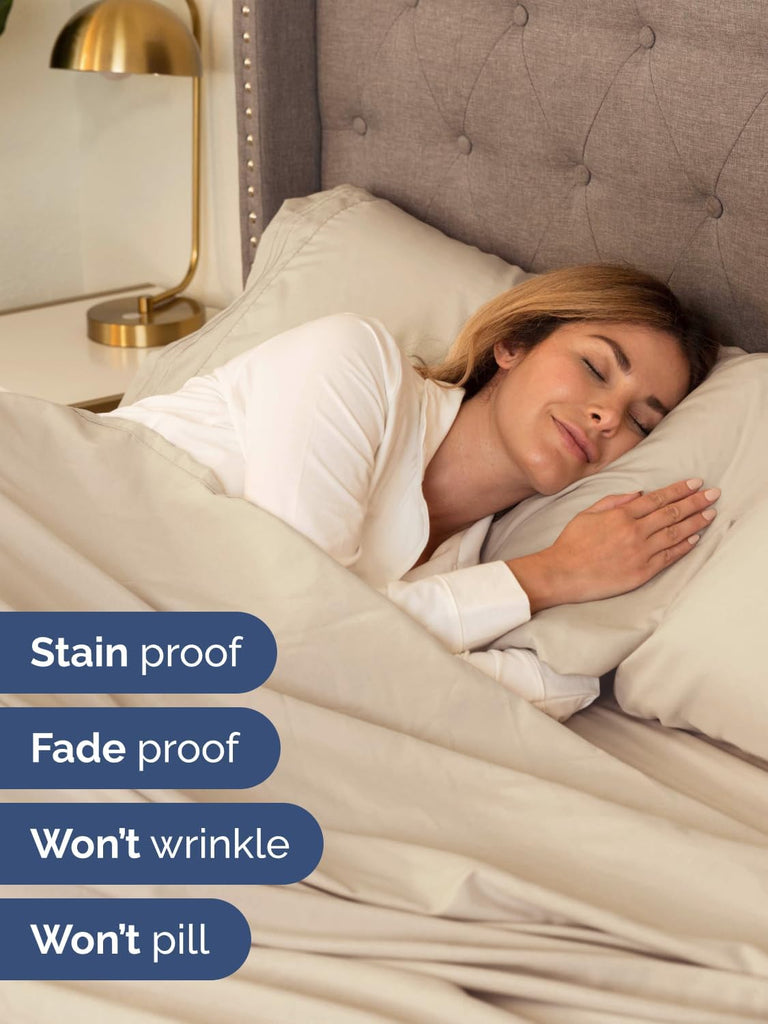 Extra Deep King Sheet Set - 6 Piece Breathable and Cooling Sheets - Hotel Luxury Bedding for Women, Men, Kids & Teens