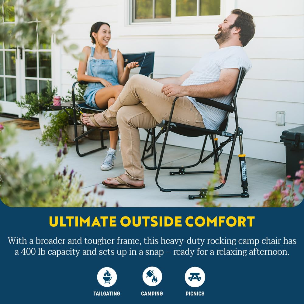 Freestyle Rocker XL Camping Chair - Indigo Blue