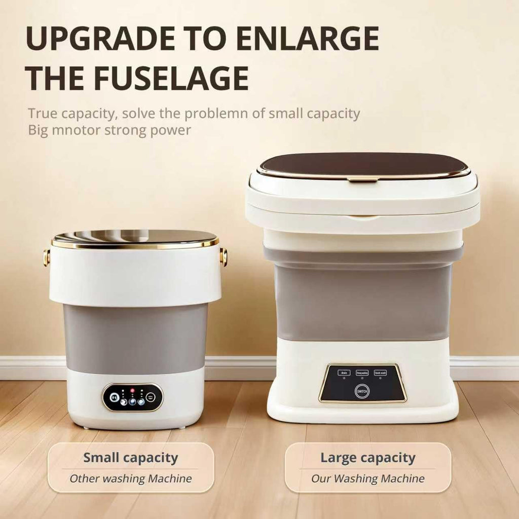 Portable Washing Machine, 16L Upgraded with Spin Basket, Small Washer portable for Underwear, Delicate Clothes, and