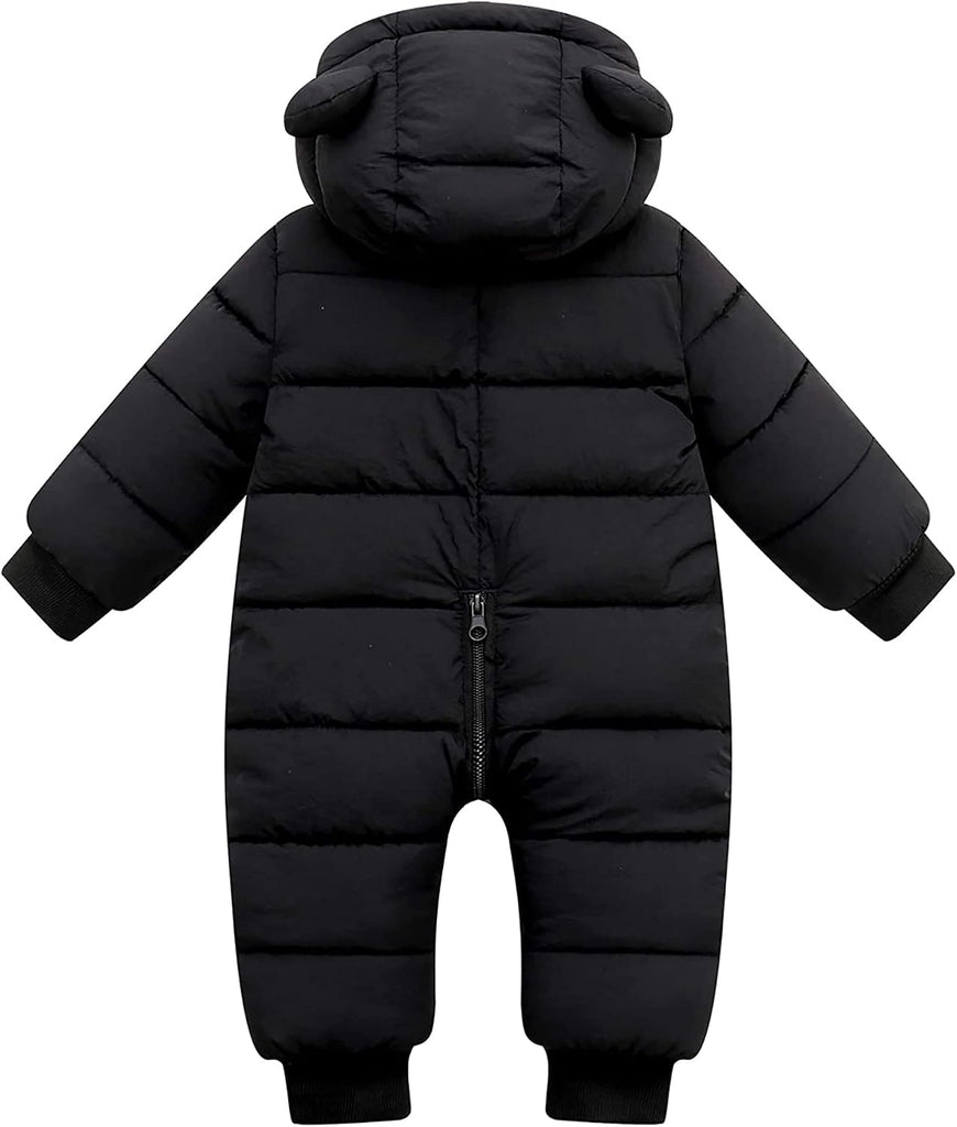 Baby Clothes Cute Infant Toddler Snowsuit Warm Boy Girl Winter Coats Hooded Zip Jumpsuit