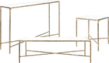 Couture Collection Jessa Brass/Glass Top Rectangle Coffee Table (Fully Assembled)