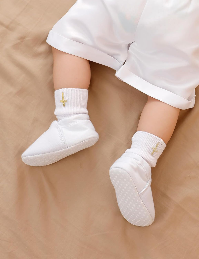 Baptism Shoes for Baby Boy Infant Soft Sole Christening Sneaker