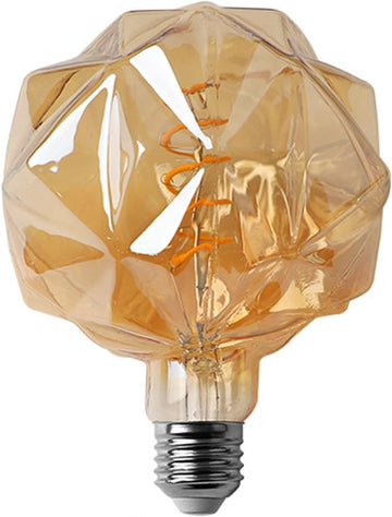 Large Decorative Edison Light Bulb 4W LED Vintage Spiral Filament Bulb G150 Amber Glass 40W Equivalent Warm White