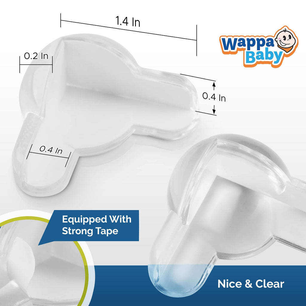 Corner Protectors for Baby (12 Pack) - Patented - New & Improved Edge Protector for Baby - Transparent Corner