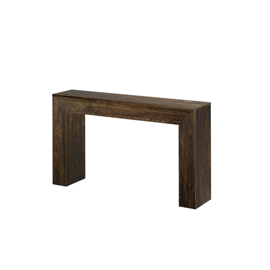 Camden Console Table, 56 Inch, Rustic Barnwood