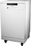 Portable Dishwasher with Wheels, 19in Wide, 8 Place Settings Capacity, White