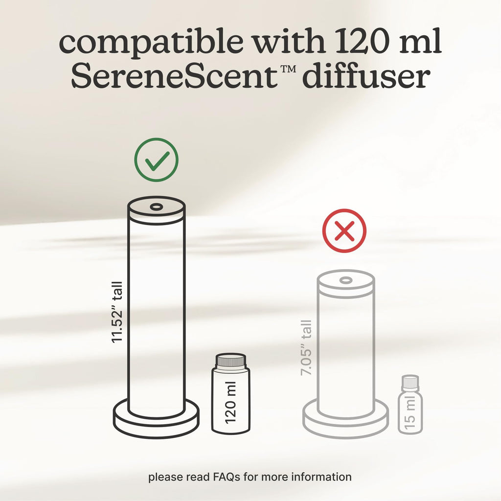 SereneScent Waterless Diffuser Oil, Vanilla Cedarwood 120ml