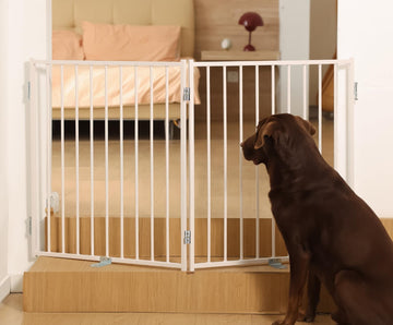 Full Metal Dog Gate Extension, 30" Tall Foldable Panels